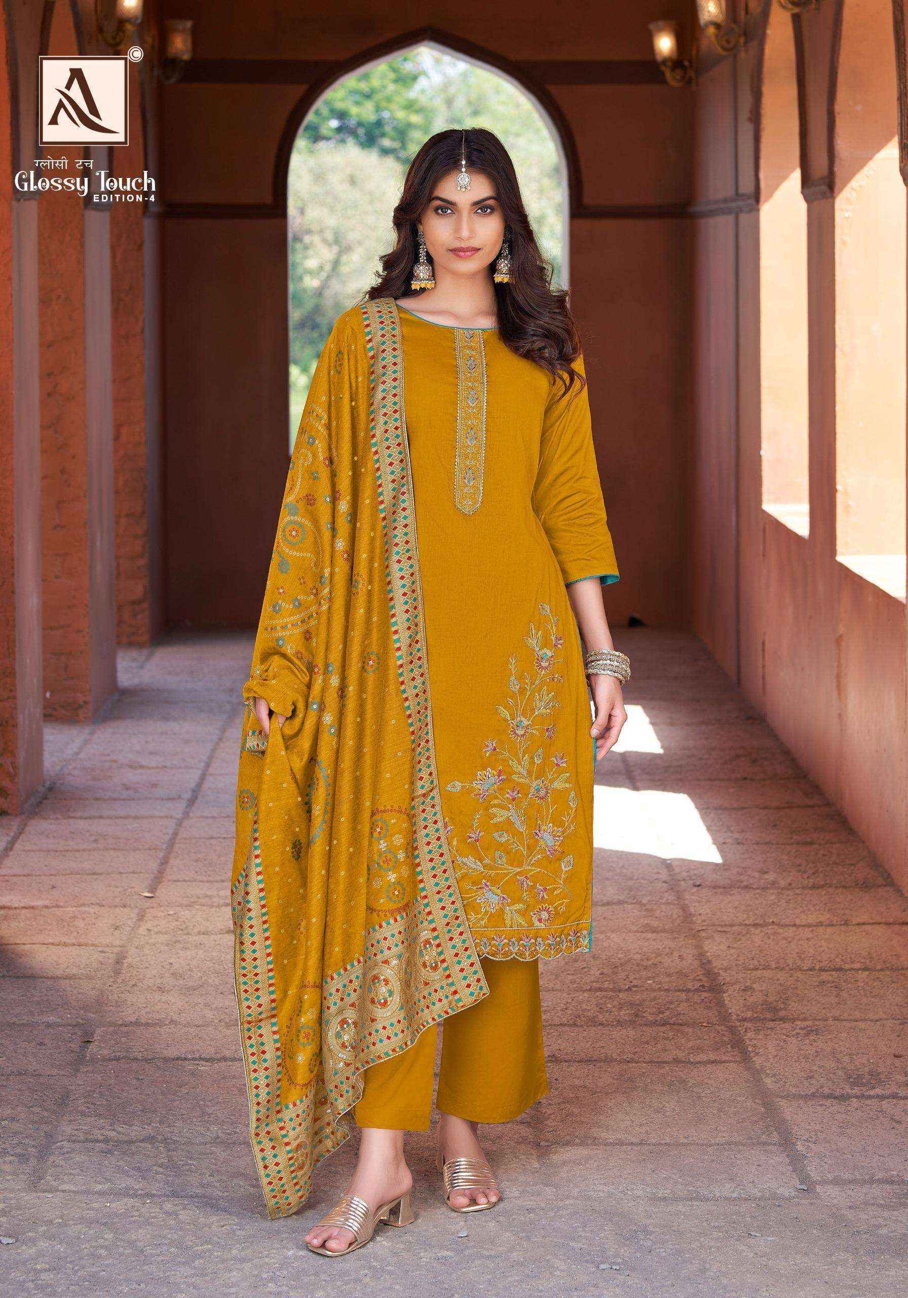Alok Glossy Touch Edition-4 Jam Cotton Dress Material (6 pcs Catalogue)
