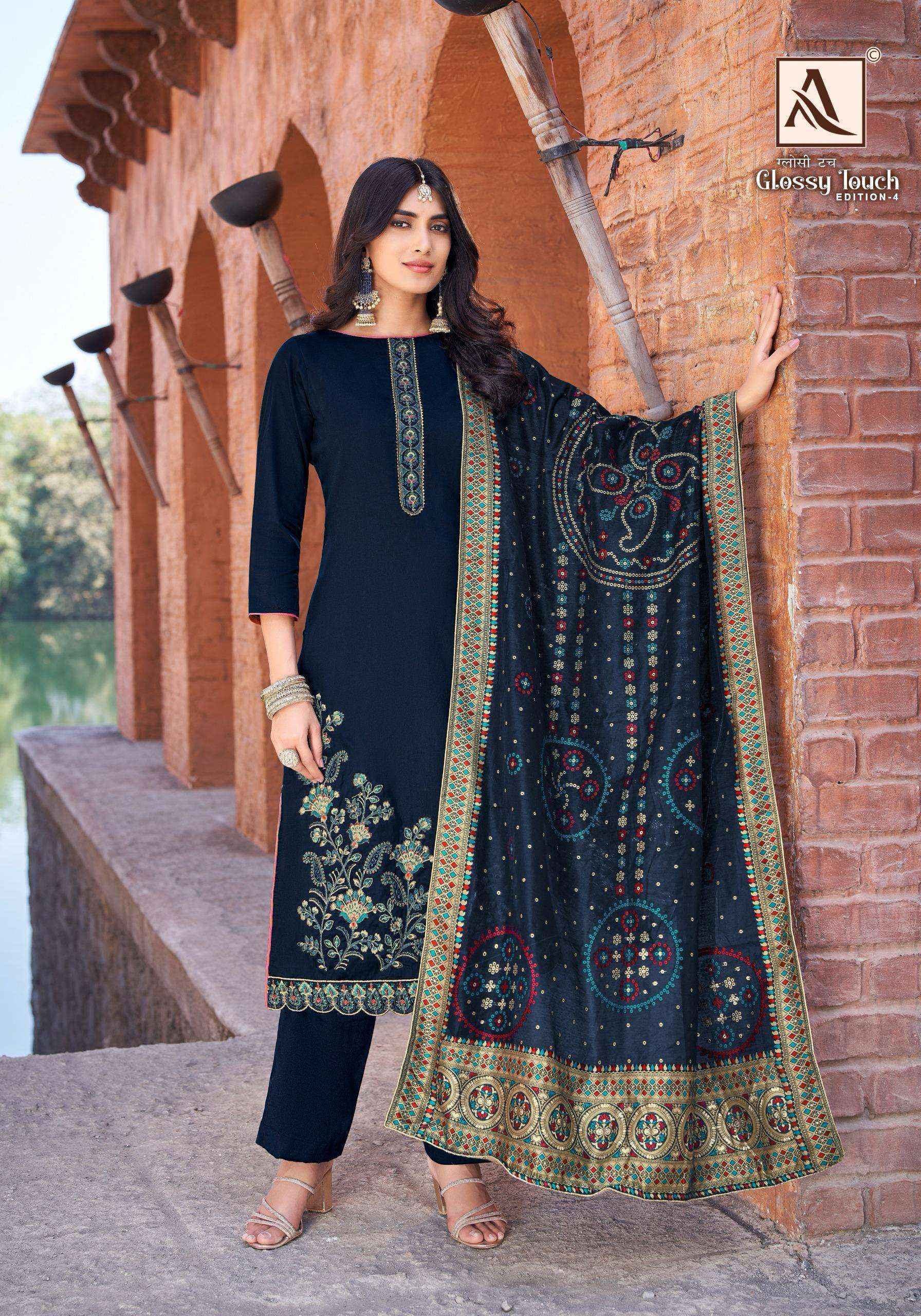 Alok Glossy Touch Edition-4 Jam Cotton Dress Material (6 pcs Catalogue)