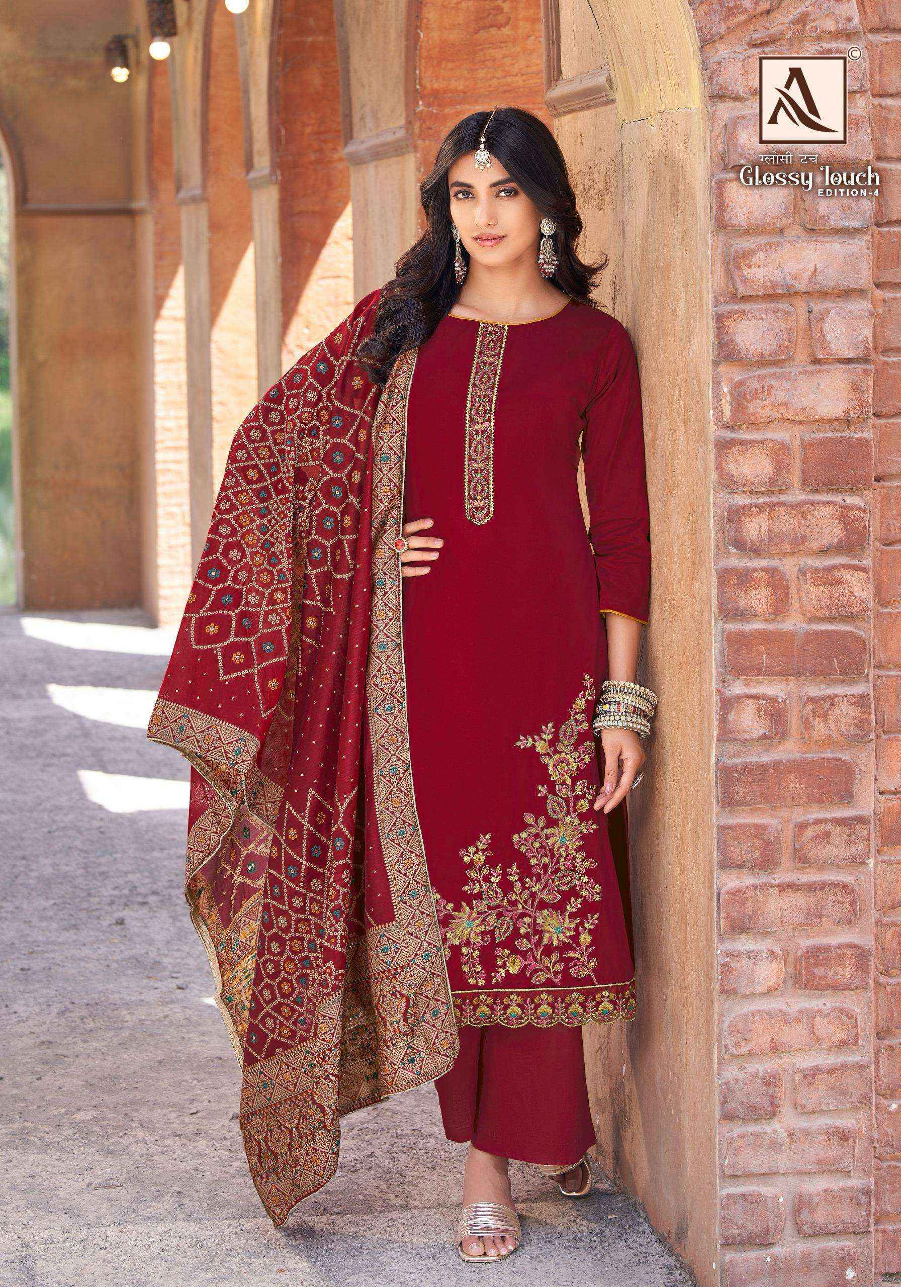 Alok Glossy Touch Edition-4 Jam Cotton Dress Material (6 pcs Catalogue)