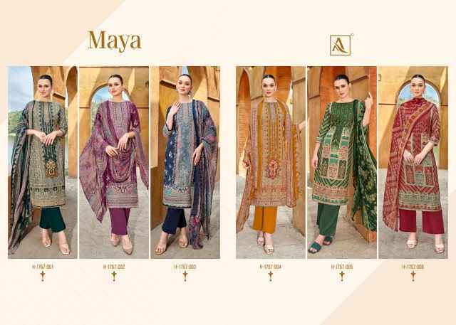 Alok Maya Viscouse Rayon Dress Material (6 pcs Catalogue)