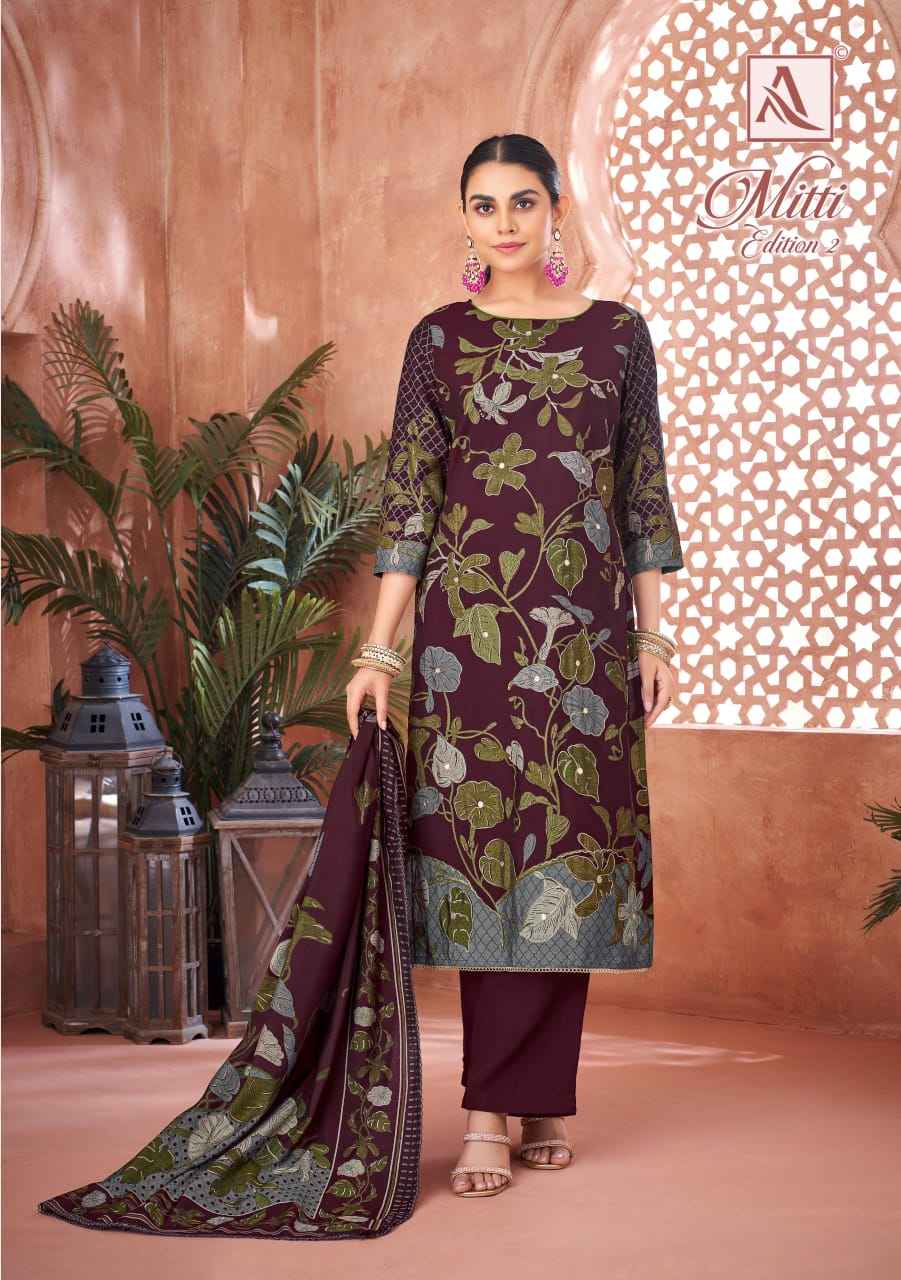 Alok Mitti Edition 2 Mudaal Dress Material 6 pcs Catalogue