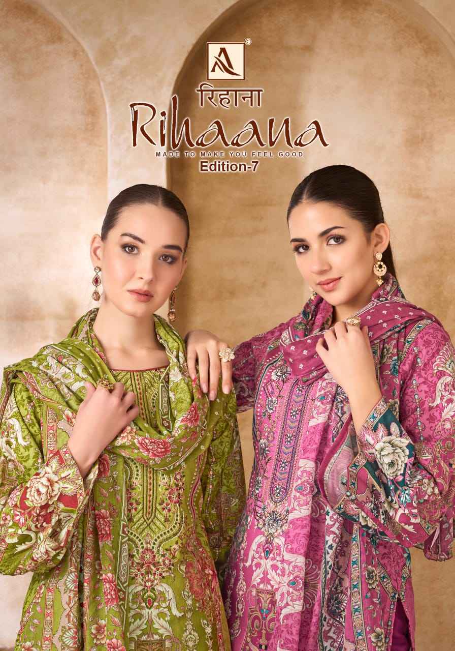 Alok Rihaana Edition-7 Cotton Dress Material (8 pcs Catalogue)