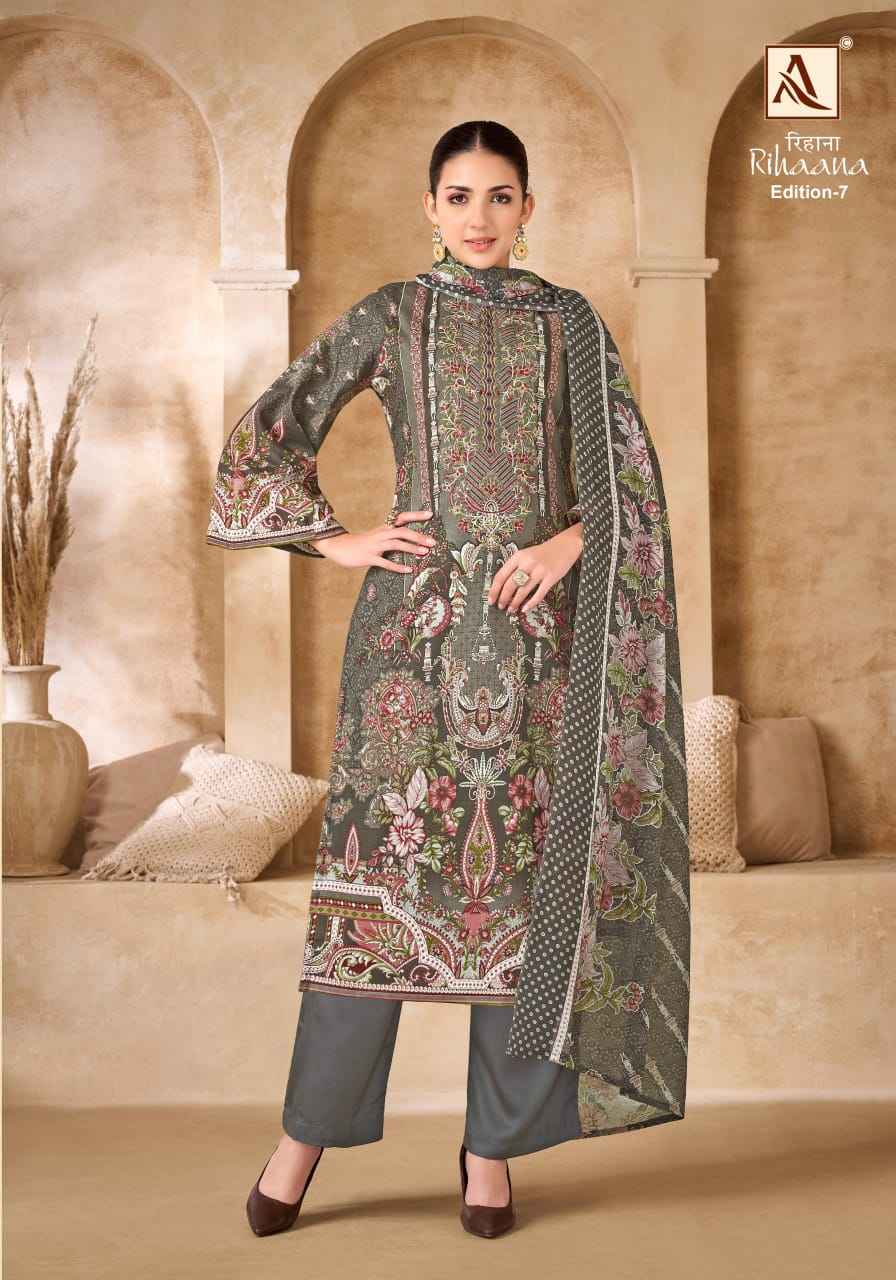 Alok Rihaana Edition-7 Cotton Dress Material (8 pcs Catalogue)