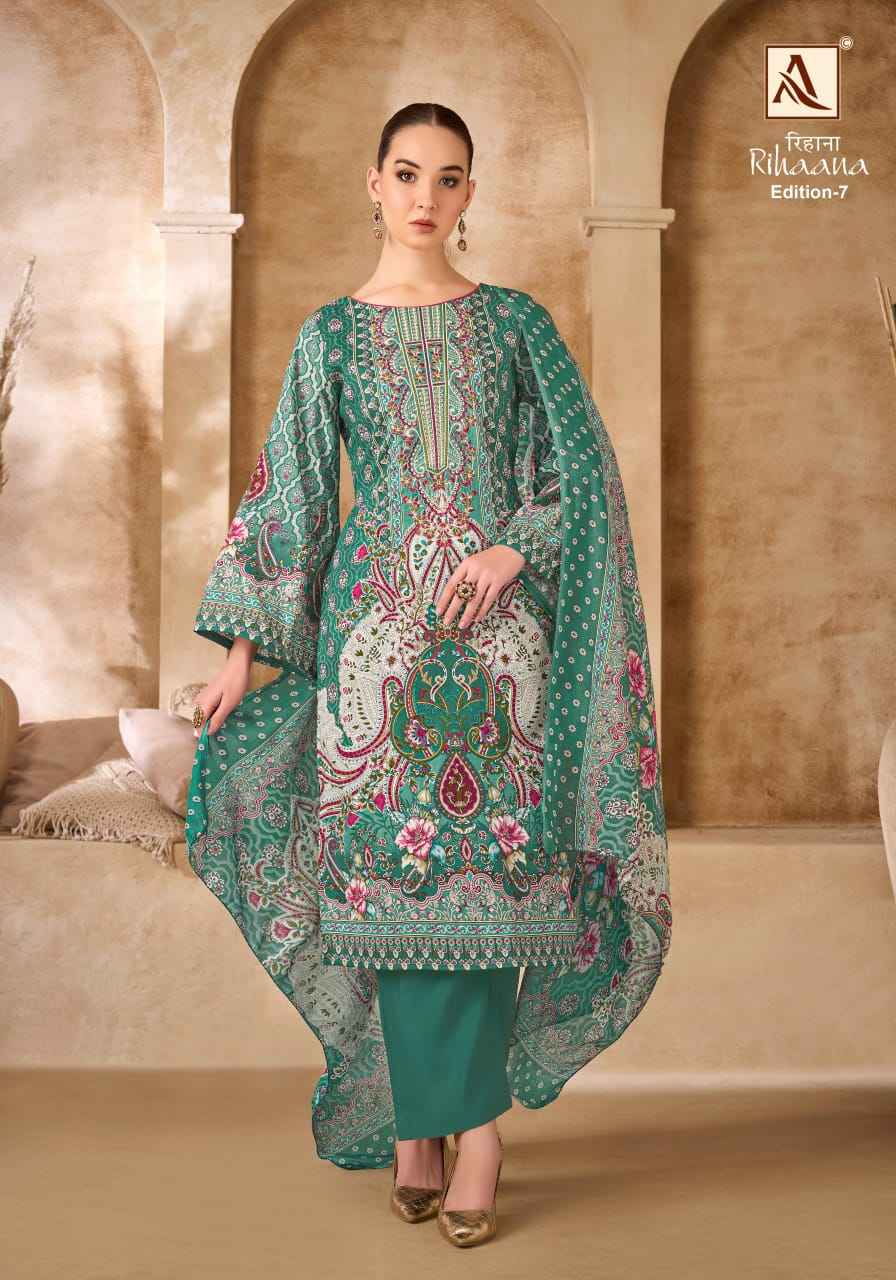 Alok Rihaana Edition-7 Cotton Dress Material (8 pcs Catalogue)