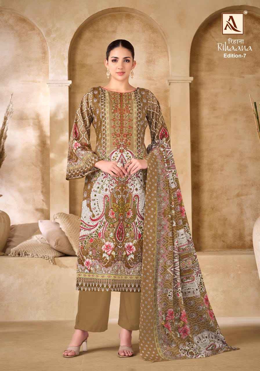 Alok Rihaana Edition-7 Cotton Dress Material (8 pcs Catalogue)