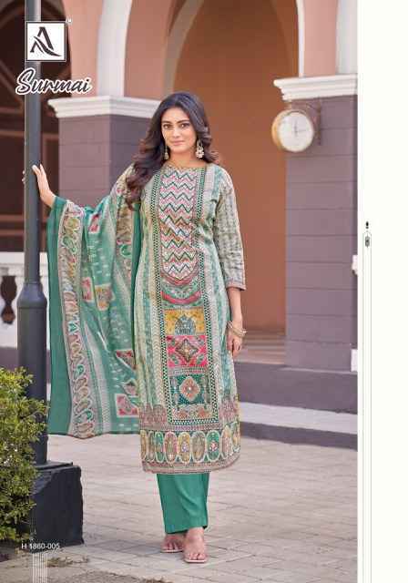 Alok Surmai Zam Dress Material (6 pcs Catalogue)