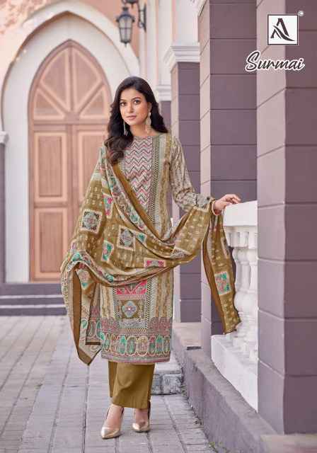 Alok Surmai Zam Dress Material (6 pcs Catalogue)