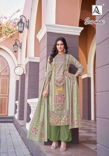 Alok Surmai Zam Dress Material (6 pcs Catalogue)