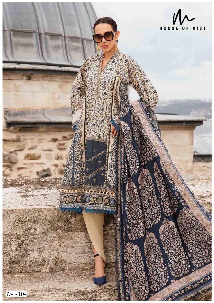 Alok Tabeer Gold Zam Cotton Dress Material 4 pcs Catalogue