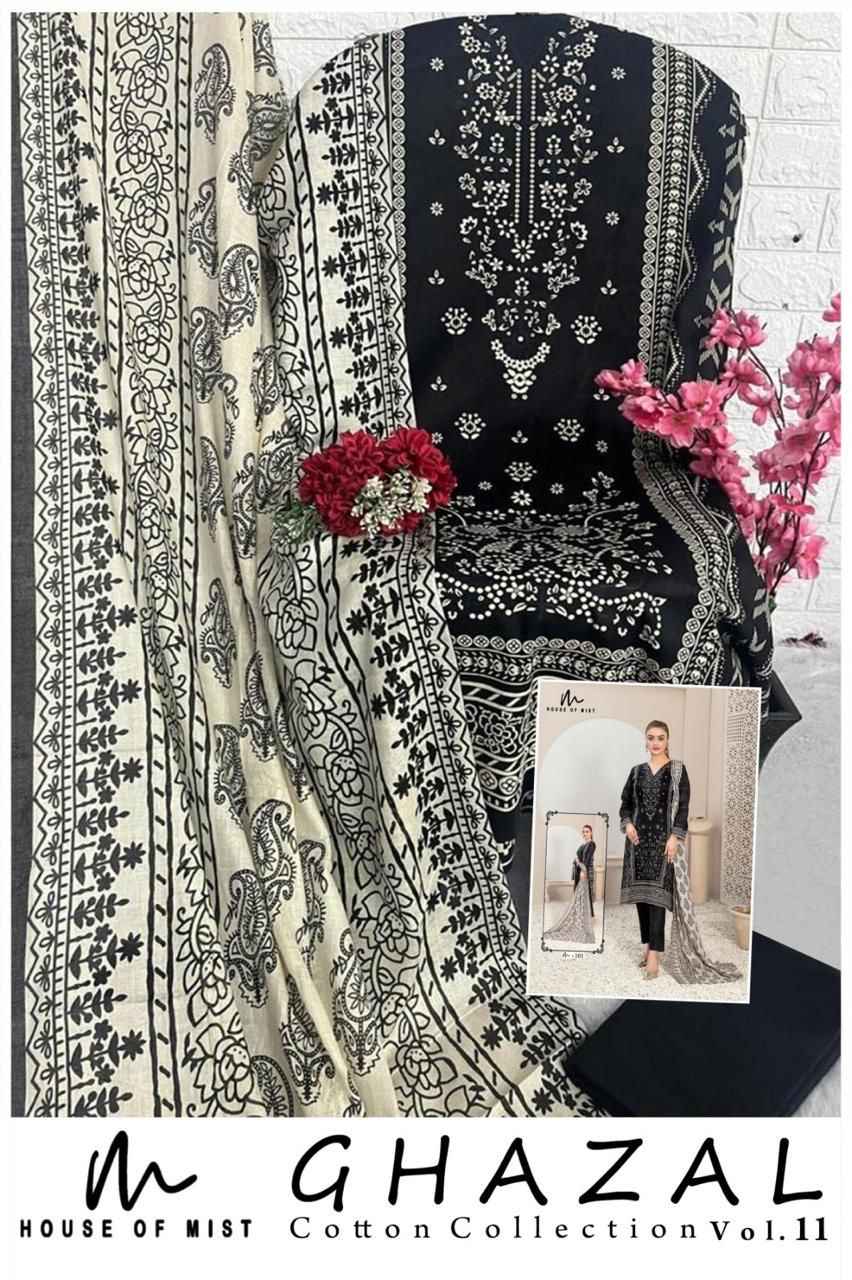 Alok Tabeer Gold Zam Cotton Dress Material 4 pcs Catalogue