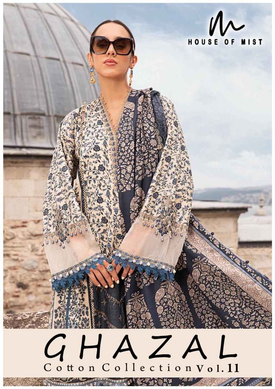 Alok Tabeer Gold Zam Cotton Dress Material 4 pcs Catalogue