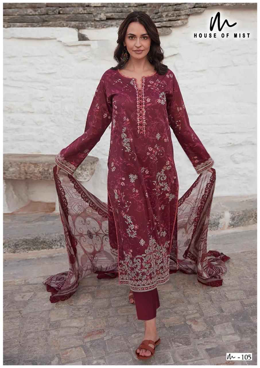 Alok Tabeer Gold Zam Cotton Dress Material 4 pcs Catalogue