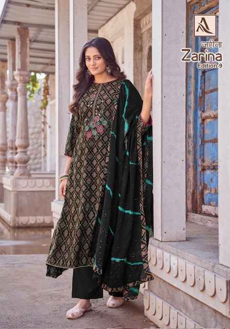 Alok Zarina Edition-9 Viscouse Rayon Dress Material (6 pcs Catalogue)