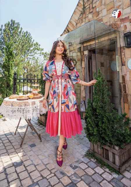 Anju Fabrics Dreamy Tales Cotton Kaftan Jacket With Mindi (6 pcs Catalogue)