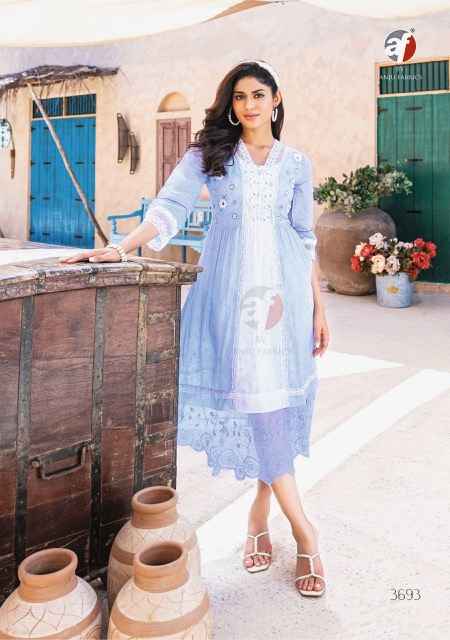 Anju Fabrics Status Vol 2 Georgette Party Wear Kurty 6 pcs Catalogue
