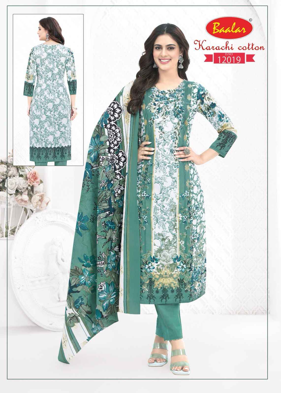 Baalar Karachi Cotton Vol-12 Lawn Cotton Dress Material (09 pcs Catalogue)