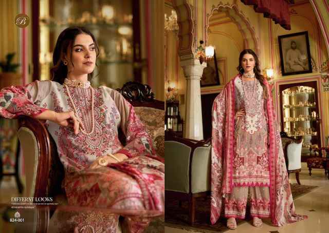 Belliza Dilshad Vol-4 Viscose Rayon Dress Material (8 pcs Catalogue)