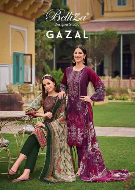 Belliza Gazal Crepe Dress Material (8 pcs Catalogue)