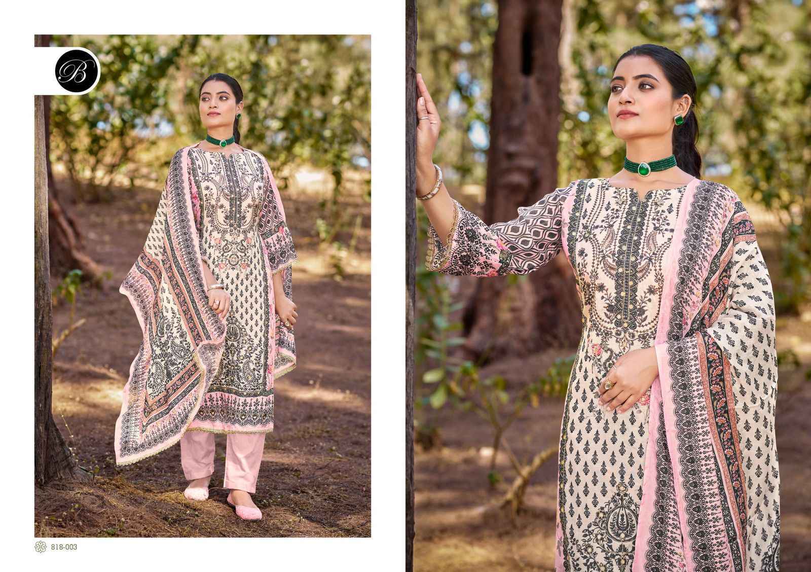Belliza Kanika Viscouse Musline Dress Material (3 pcs Catalogue)