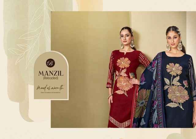 Belliza Manzil Viscouse Rayon Dress Material (6 pcs Catalogue)