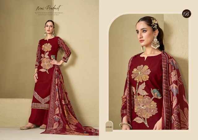 Belliza Manzil Viscouse Rayon Dress Material (6 pcs Catalogue)