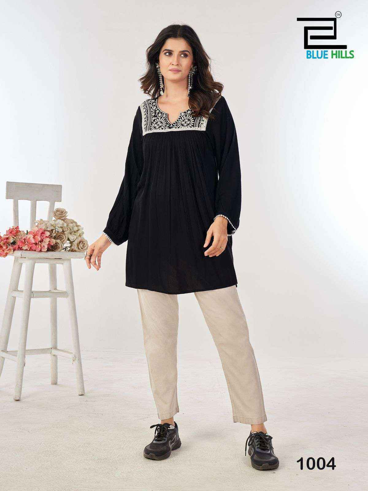 Blue Hills Tunic Nx Rayon Weastern Top (4 pcs Catalogue)