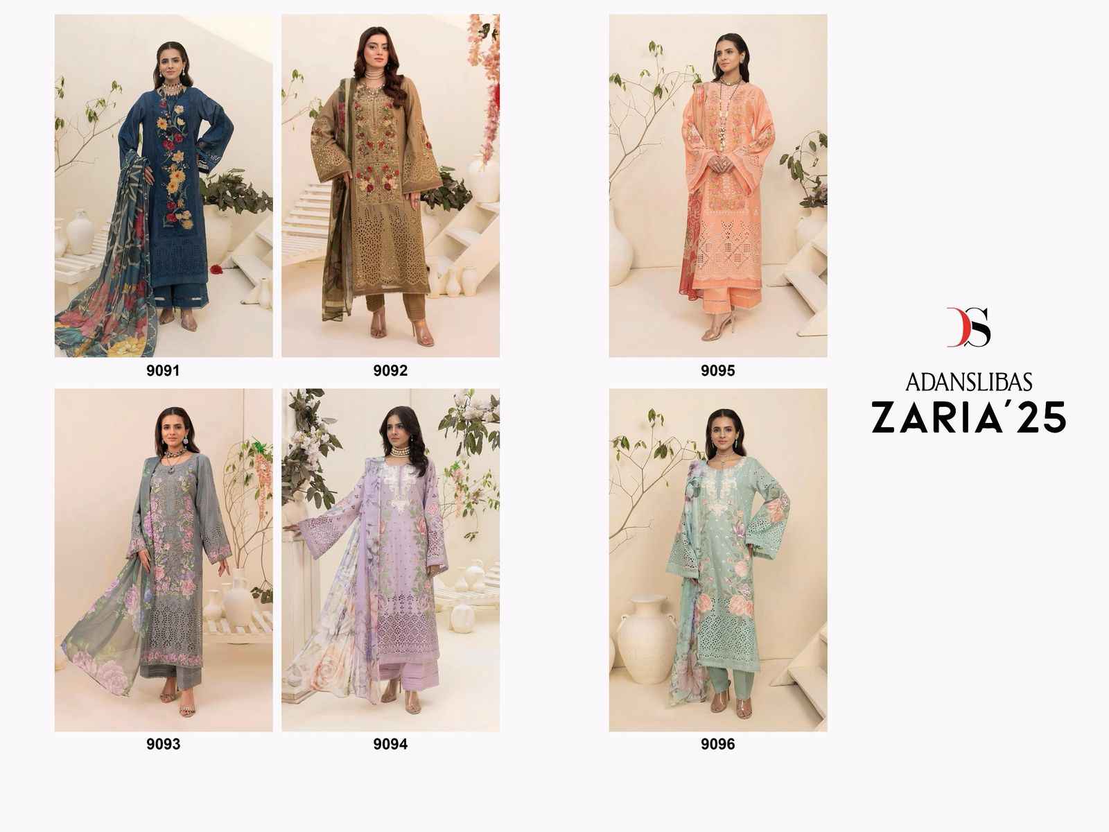 Deepsy Adanslibas Zaria Vol 25 Cotton Dress Material 6 pcs Catalogue