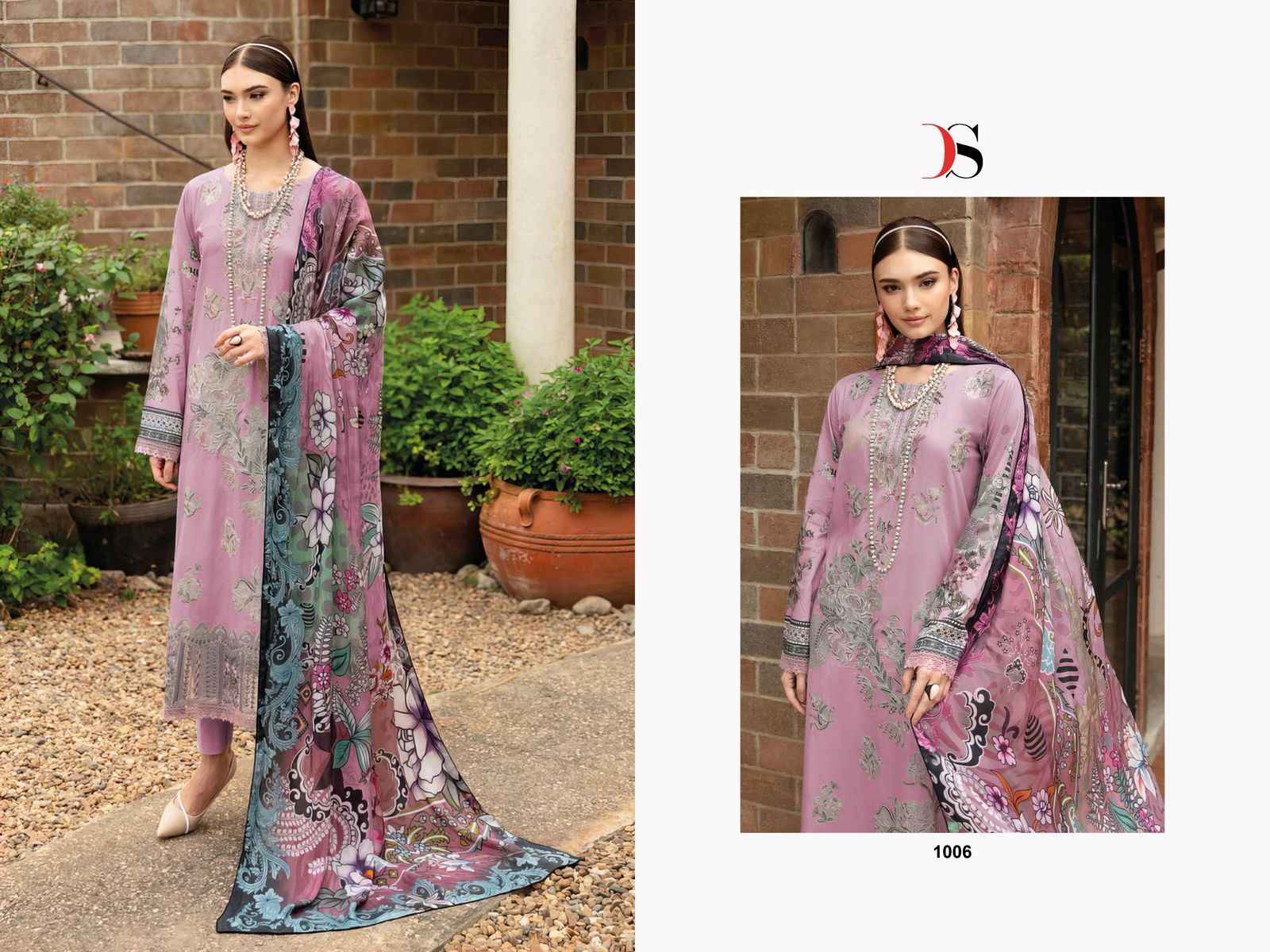 Deepsy Cheveron Vol 14 Cotton Dress Material 8 pcs Catalogue
