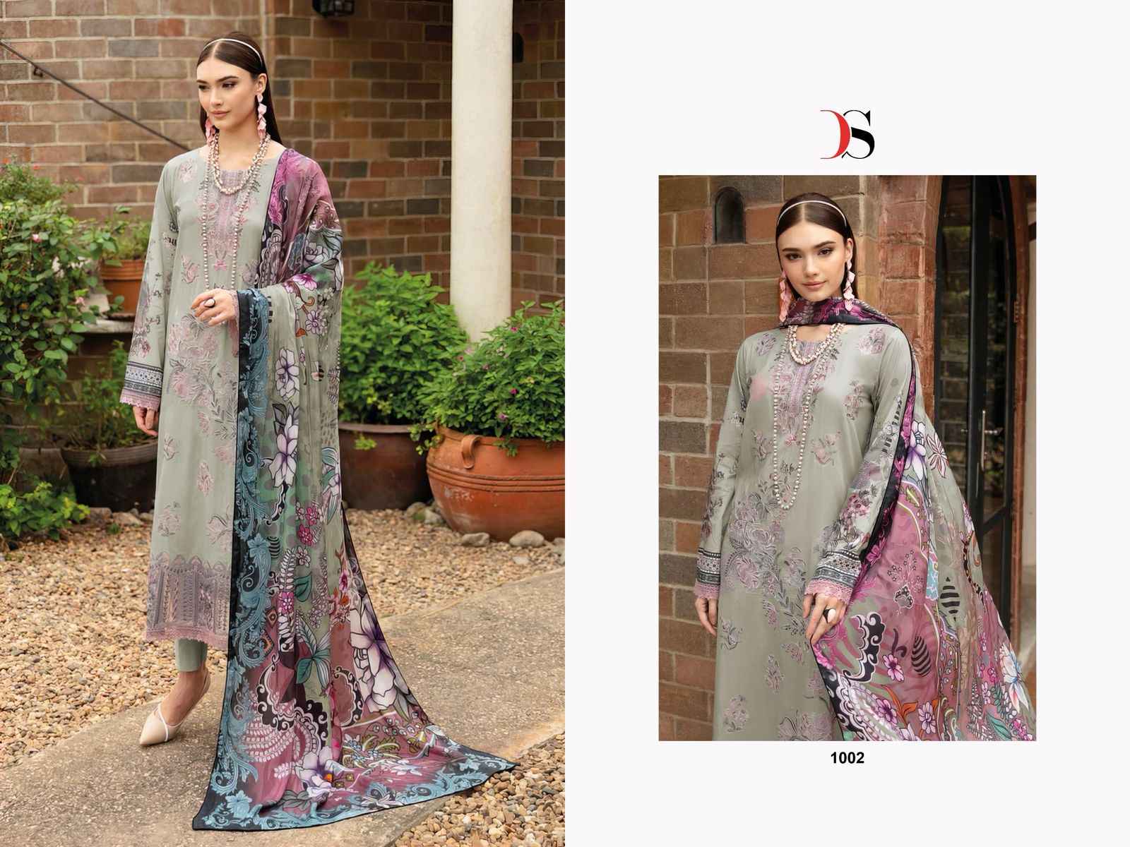Deepsy Cheveron Vol 14 Cotton Dress Material 8 pcs Catalogue