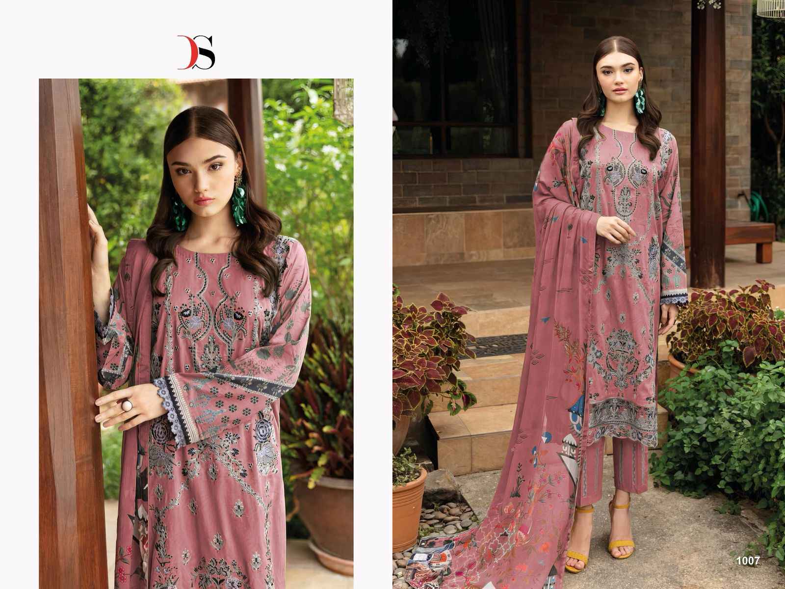 Deepsy Cheveron Vol 14 Cotton Dress Material 8 pcs Catalogue