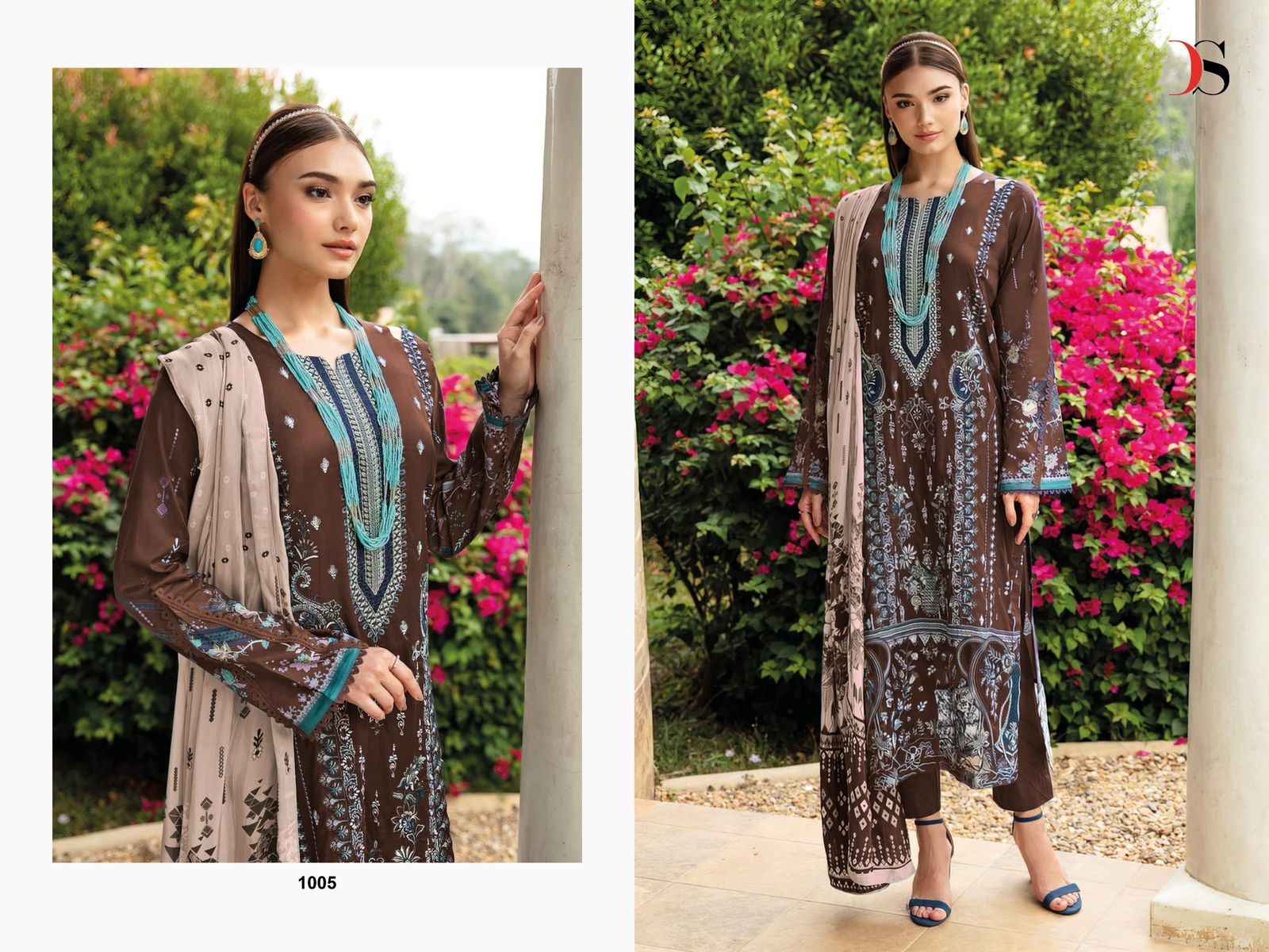 Deepsy Cheveron Vol 14 Cotton Dress Material 8 pcs Catalogue
