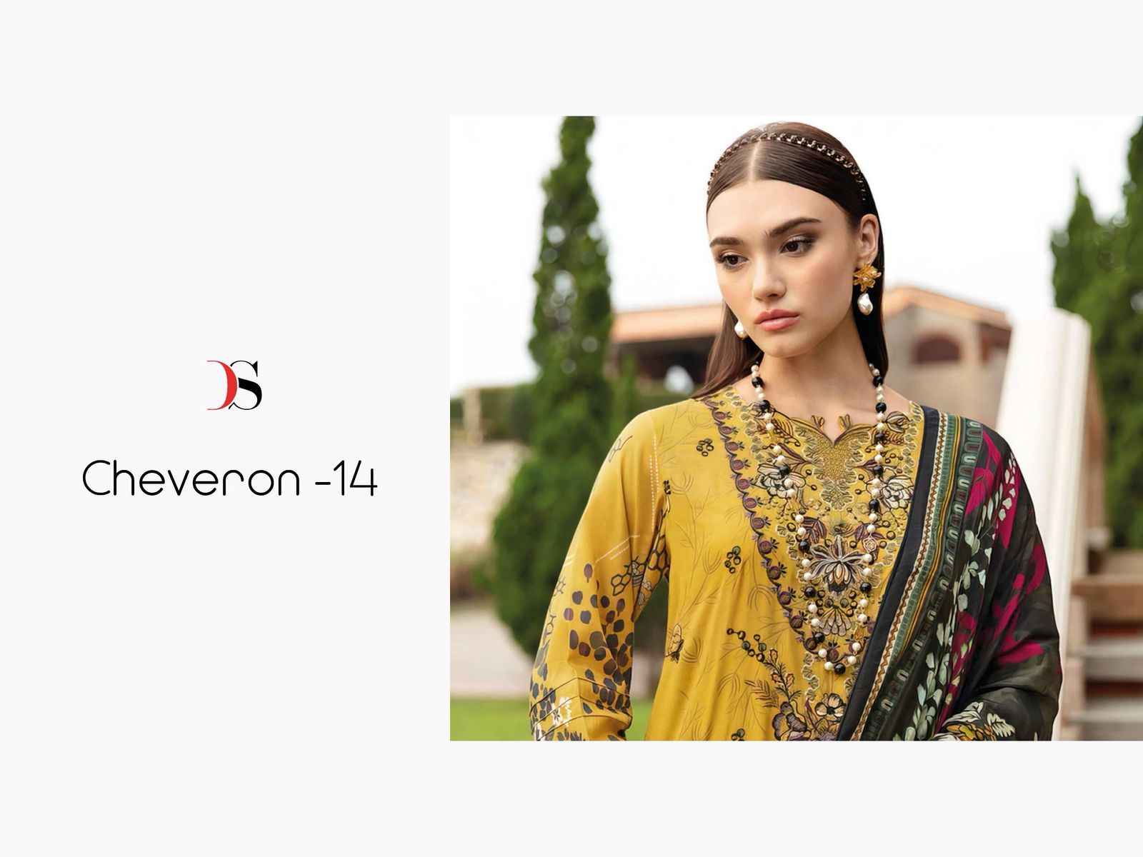 Deepsy Cheveron Vol 14 Cotton Dress Material 8 pcs Catalogue