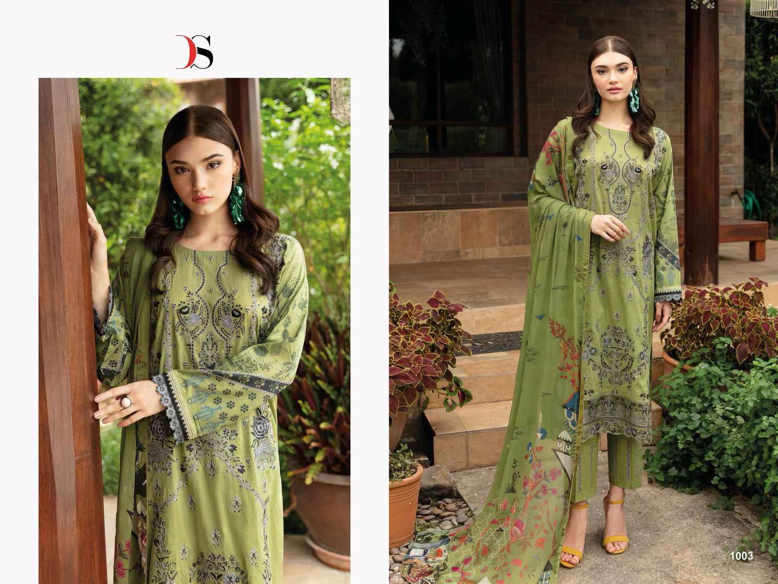 Deepsy Cheveron Vol 14 Cotton Dress Material 8 pcs Catalogue
