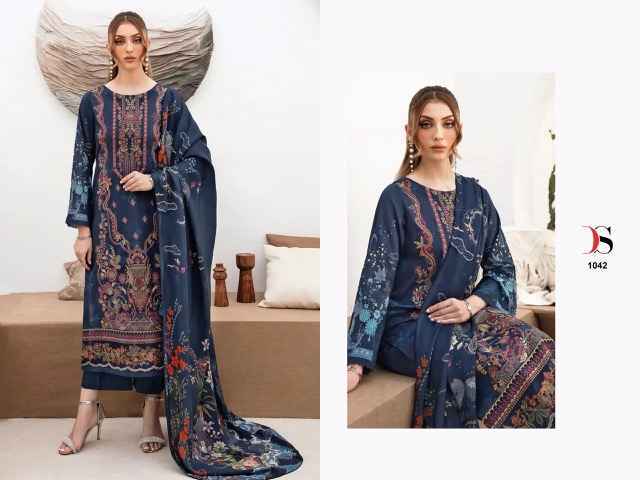 Deepsy Cheveron Vol-15 Cotton Dress Material (6 pcs Catalogue)