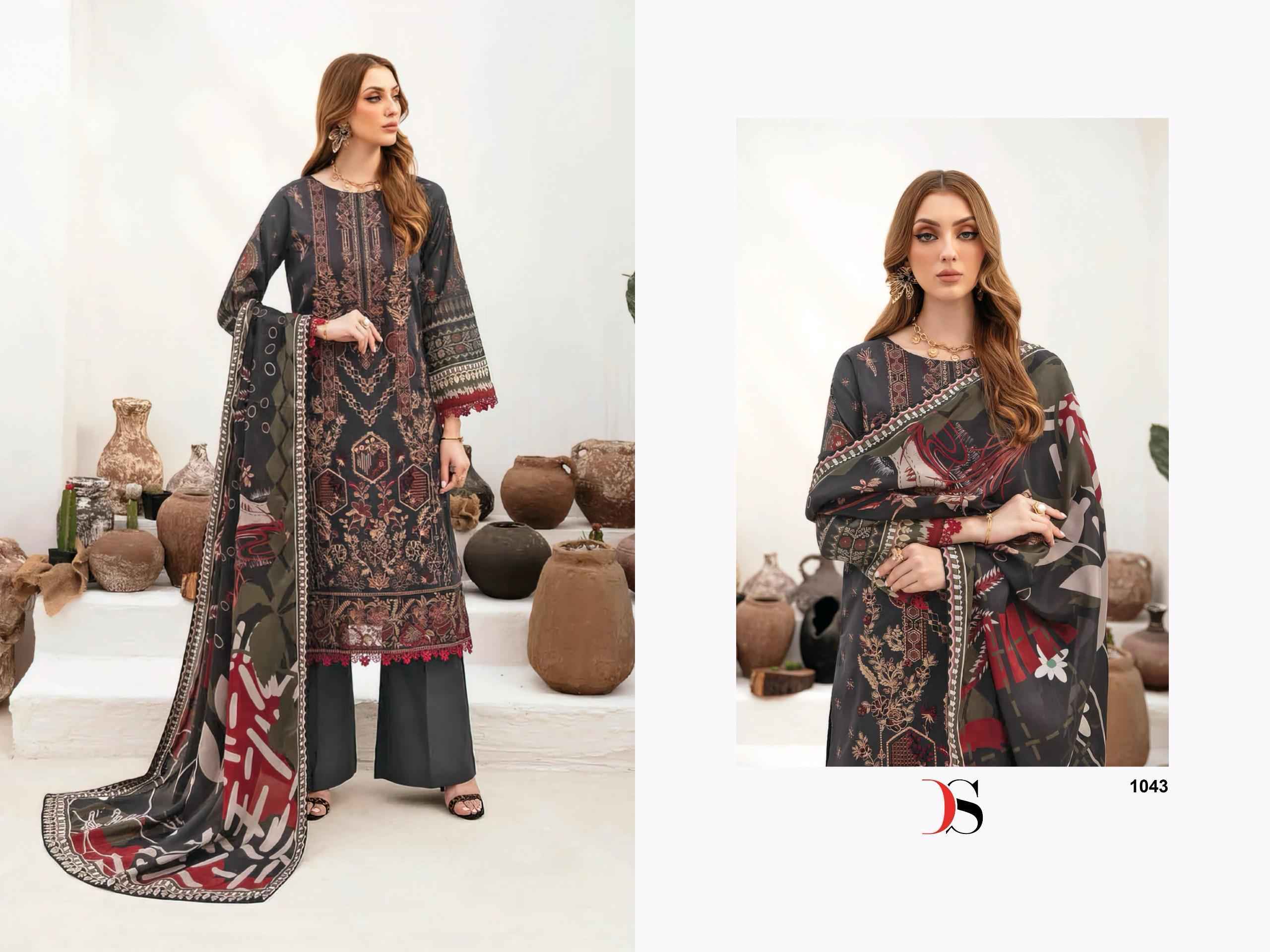 Deepsy Cheveron Vol-15 Cotton Dress Material (6 pcs Catalogue)