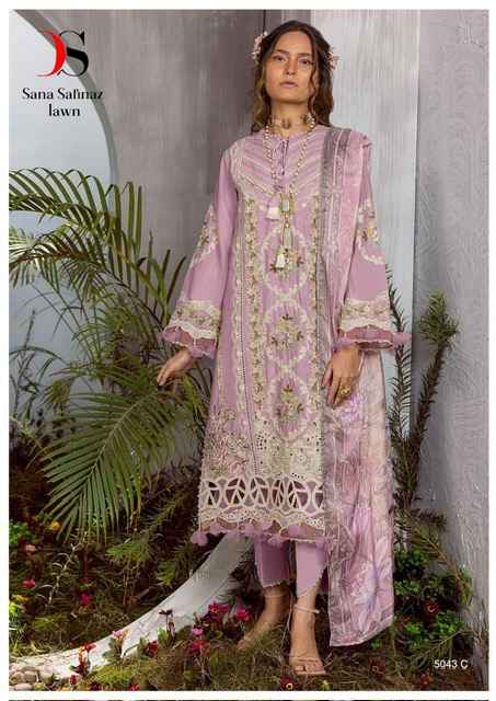 Deepsy Sana Safinaz Lawn Cotton Dress Material 4 pcs Catalogue