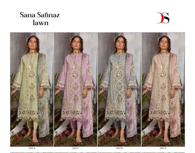 Deepsy Sana Safinaz Lawn Cotton Dress Material 4 pcs Catalogue