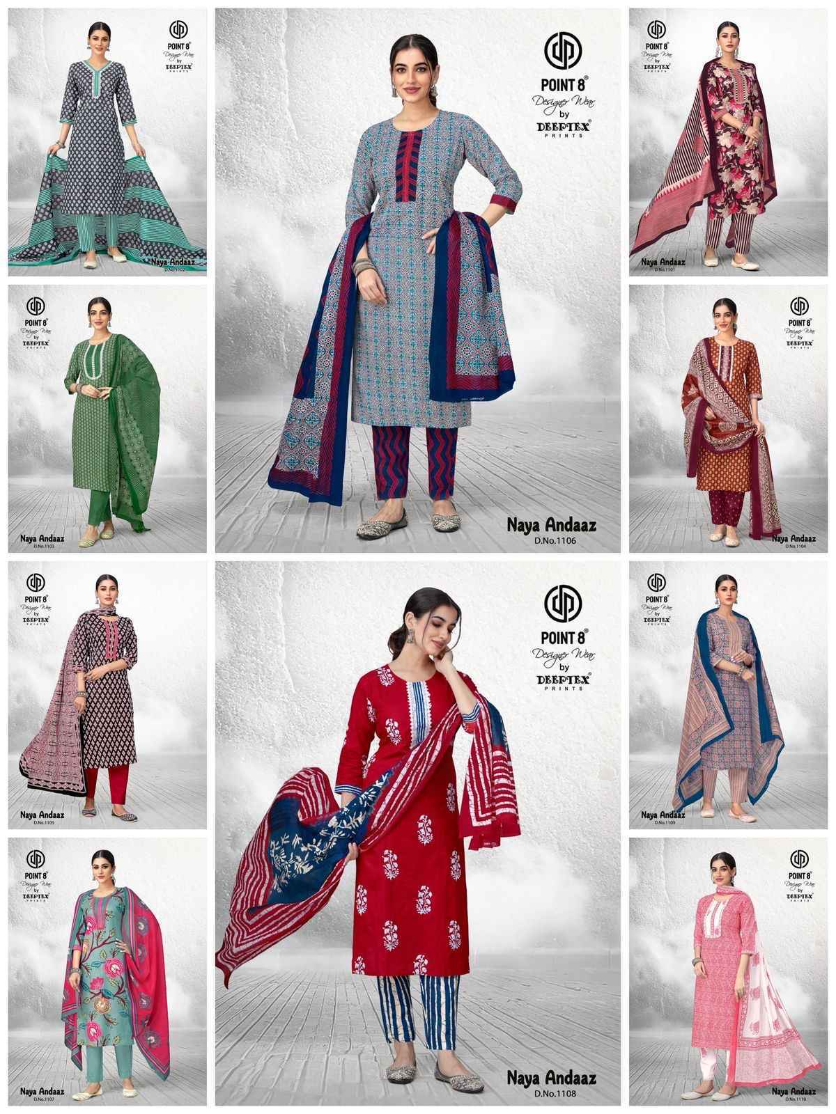 Deeptex Naya Andaaz Vol-11 Readymade Cotton Dress (10 pcs Catalogue)