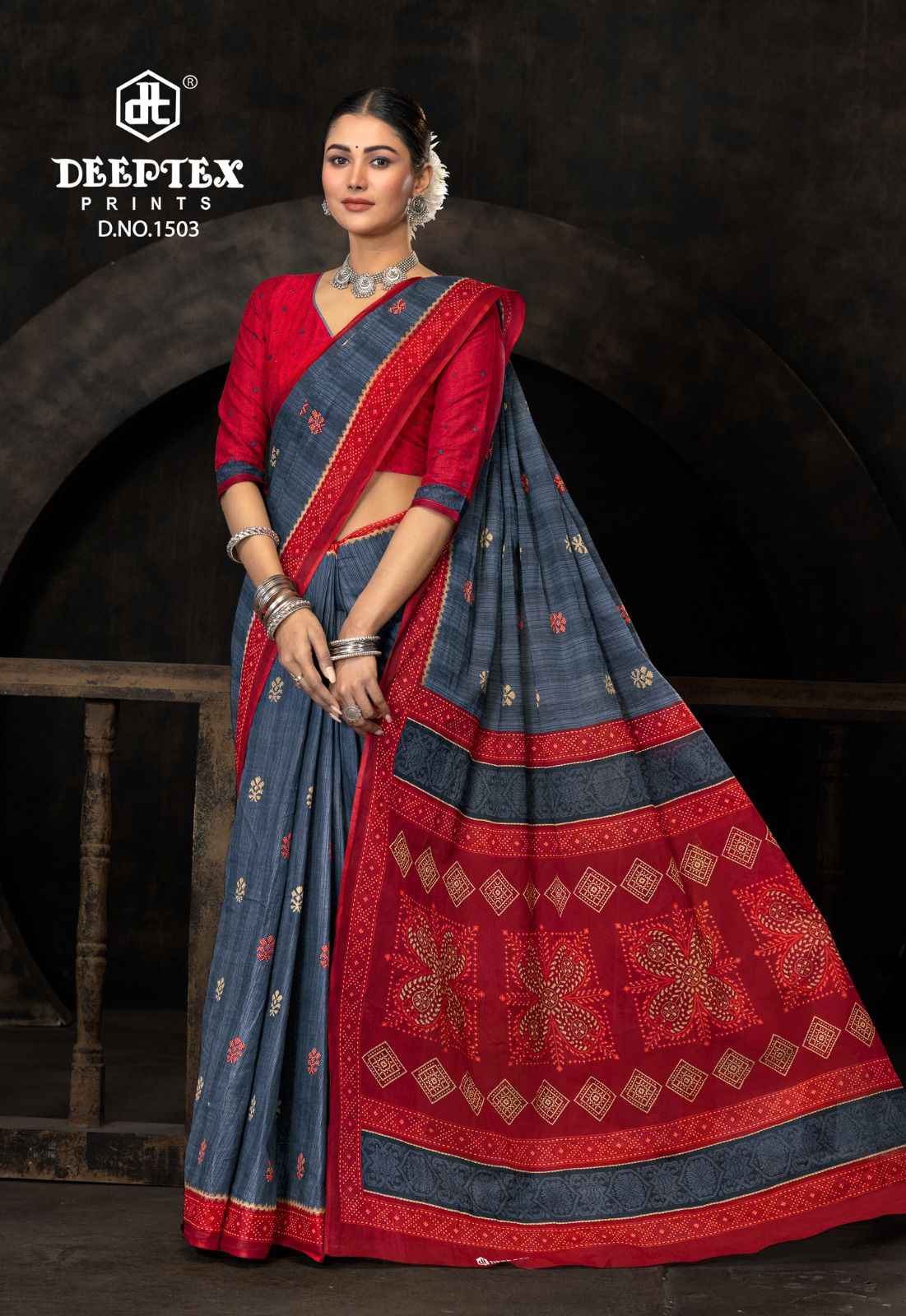 Deeptex Prime Time Vol 15 Cotton Saree 10 pcs Catalogue