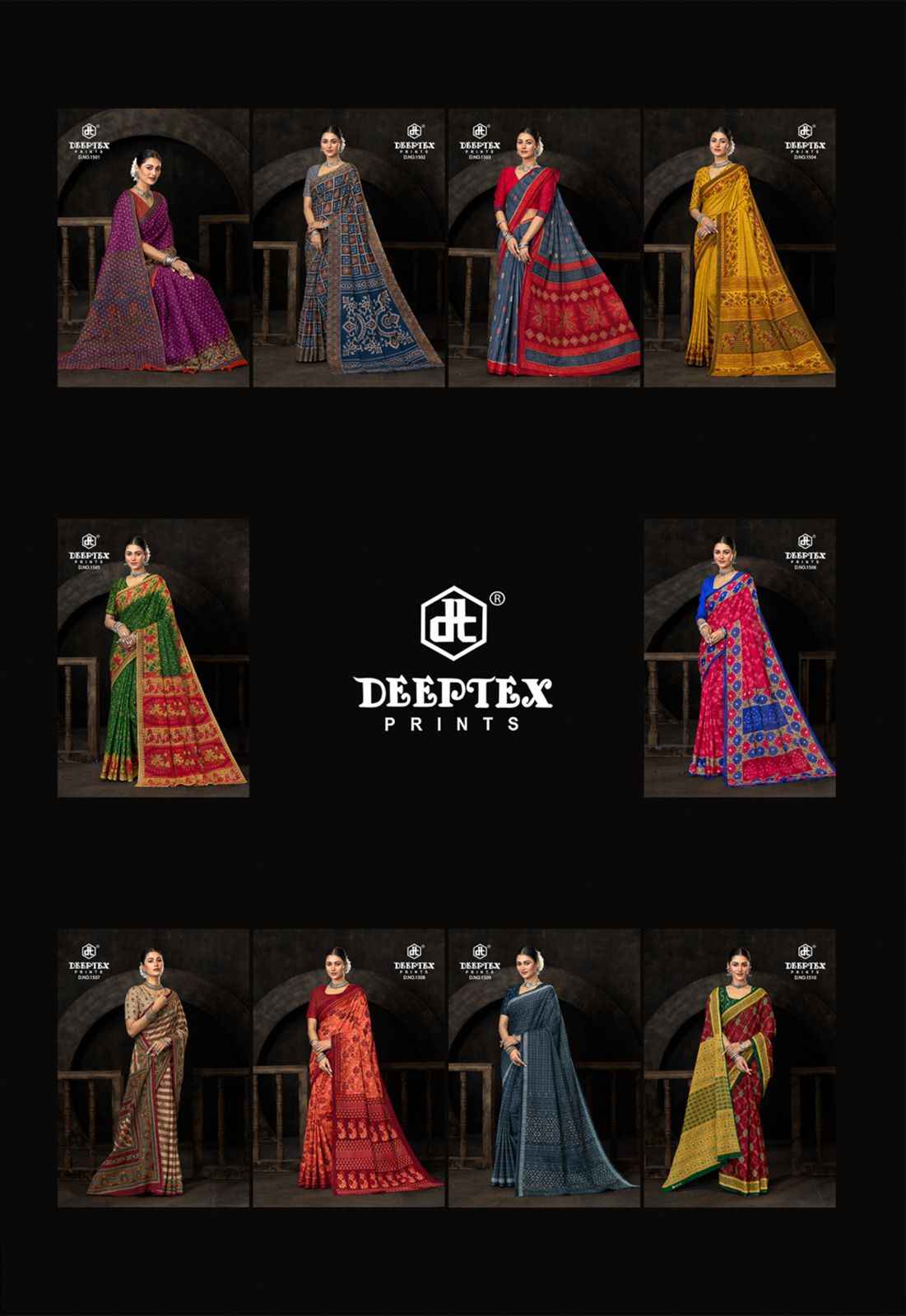 Deeptex Prime Time Vol 15 Cotton Saree 10 pcs Catalogue