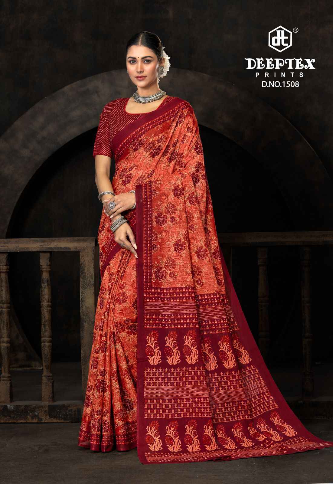 Deeptex Prime Time Vol 15 Cotton Saree 10 pcs Catalogue