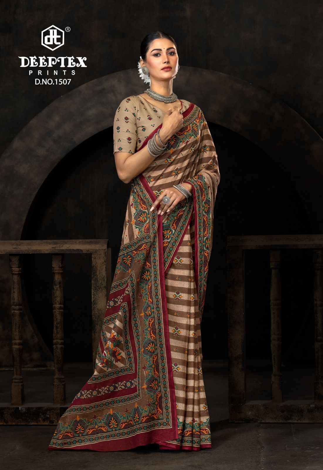 Deeptex Prime Time Vol 15 Cotton Saree 10 pcs Catalogue
