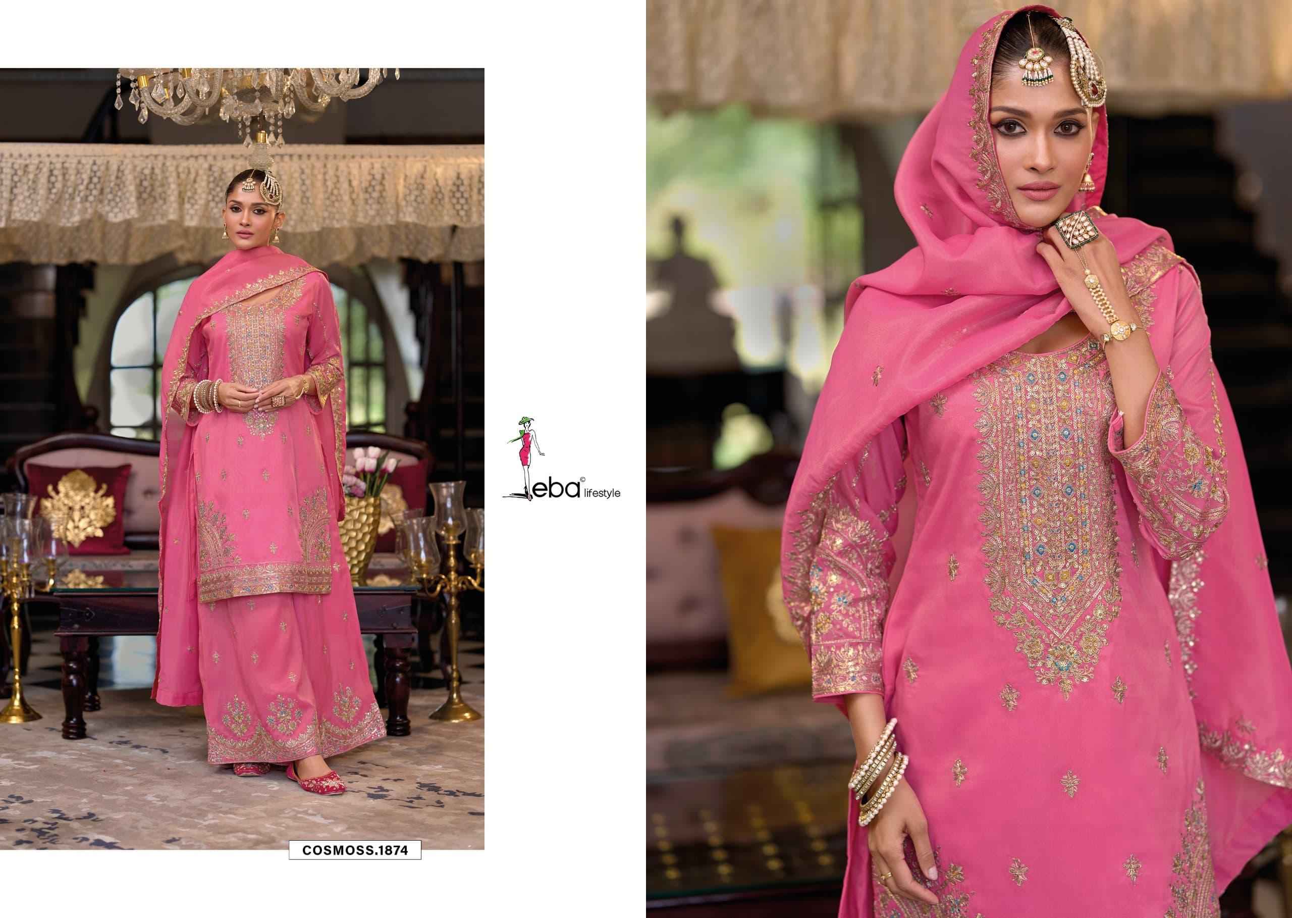 Eba Lifestyle Cosmoss Readymade Simar Dress 3 pcs Catalogue