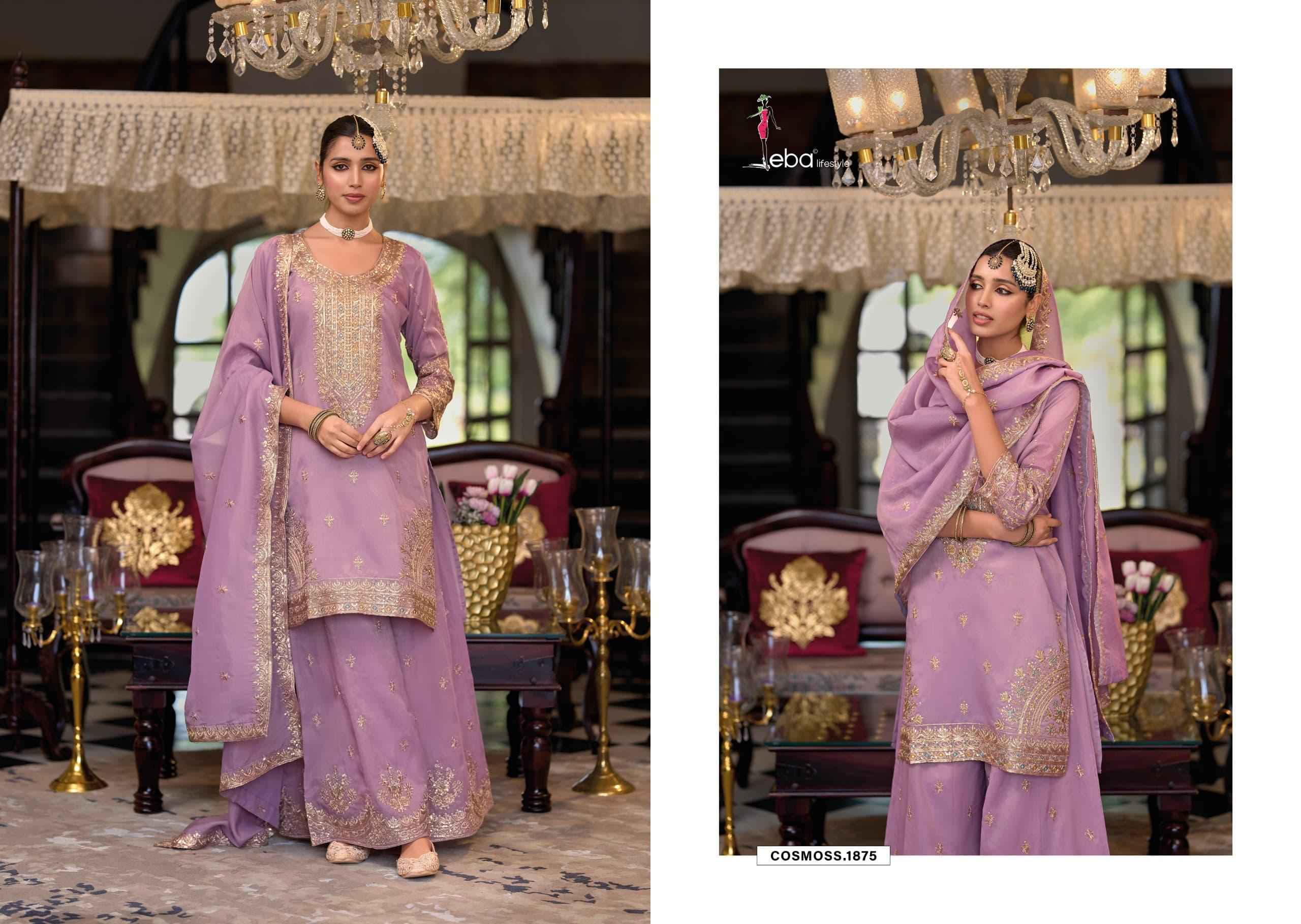 Eba Lifestyle Cosmoss Readymade Simar Dress 3 pcs Catalogue