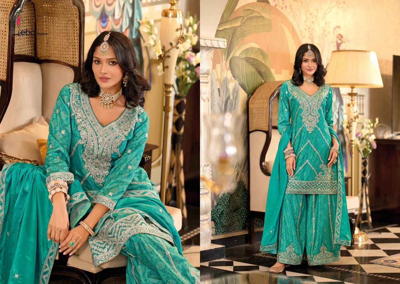Eba Lifestyle Sangam Chinon Readymade Dress (3 pcs Catalogue)