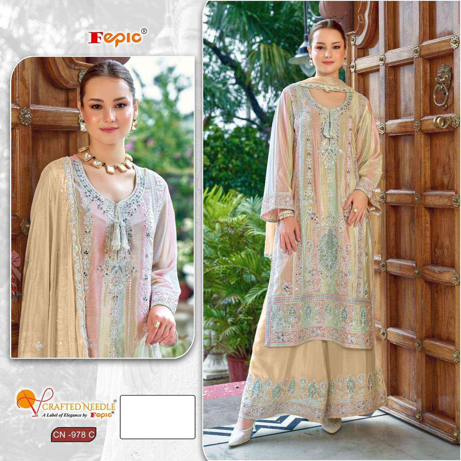 Fepic Needle Cn-978 Chinon Readymade Dress (3 pcs Catalogue)