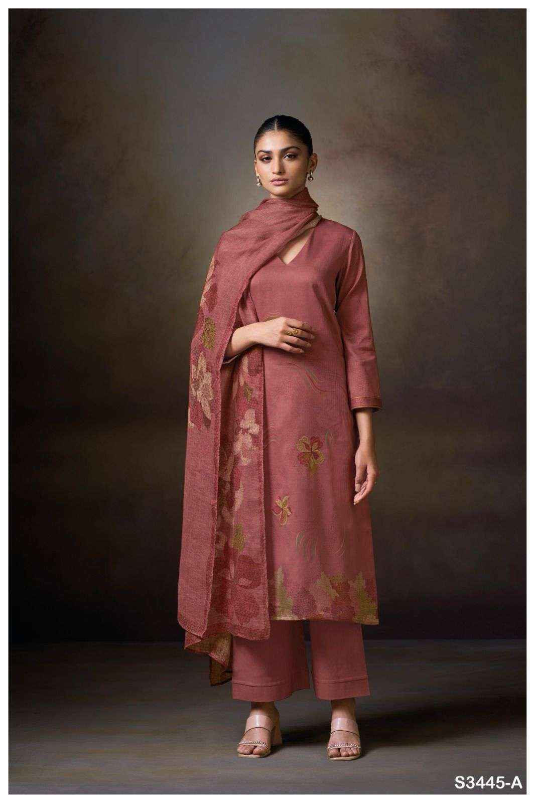 Ganga Macie-S3445 Cotton Dress Material (4 pcs Catalogue)