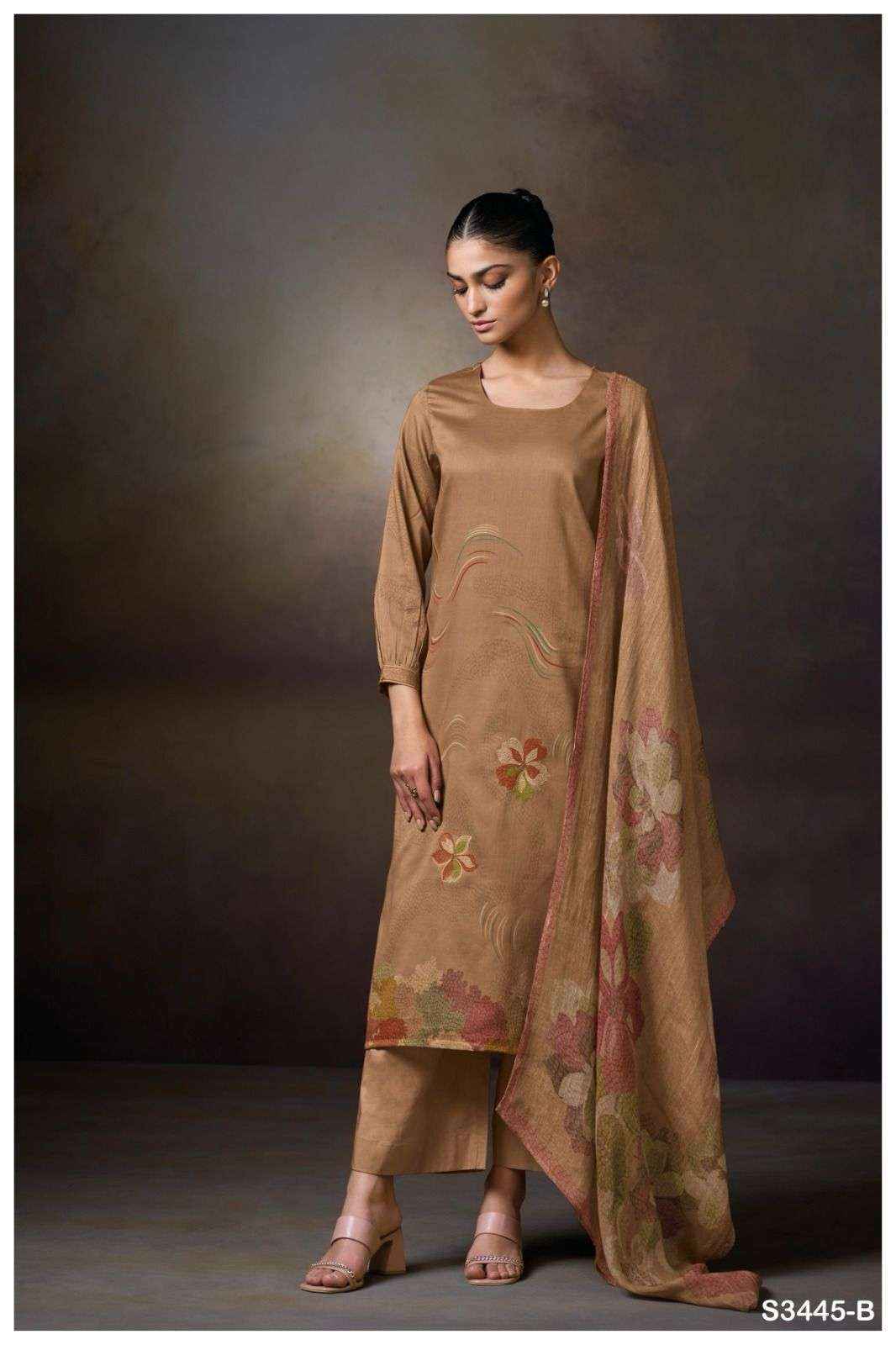 Ganga Macie-S3445 Cotton Dress Material (4 pcs Catalogue)