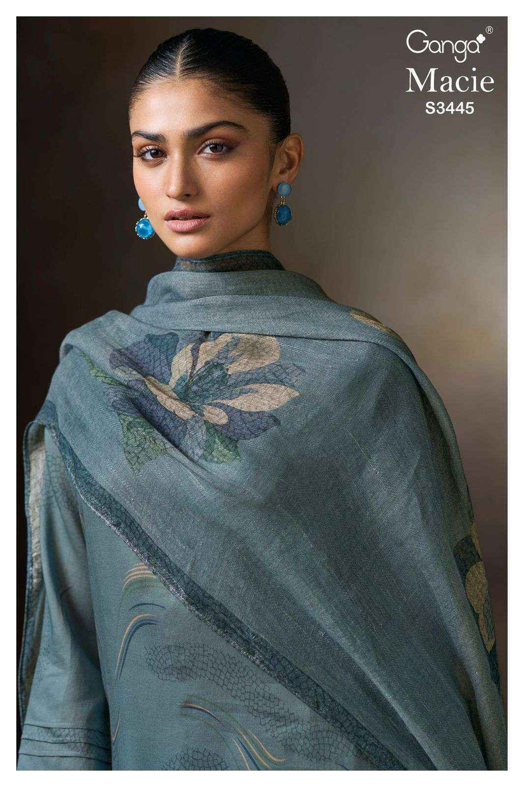 Ganga Macie-S3445 Cotton Dress Material (4 pcs Catalogue)