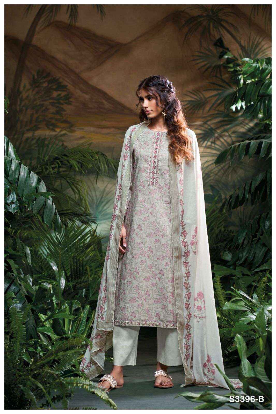 Ganga Maiya-3396 Cotton Dress Material (4 pcs Catalogue)